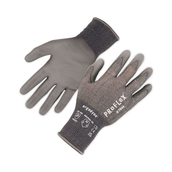 ProFlex 7044 ANSI A4 PU Coated CR Gloves, Gray, X-Large, Pair, Ships in 1-3 Business Days1