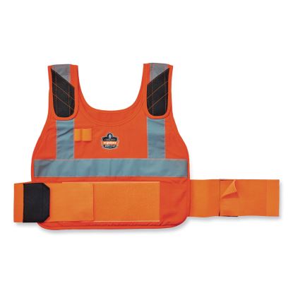 Chill-Its 6240 Phase Change Cooling Vest Elastic Extenders, 3.5", Orange, Ships in 1-3 Business Days1