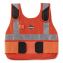 Chill-Its 6215 Premium FR Phase Change Cooling Vest w/Packs, Modacrylic Cotton, Small/Med, Orange, Ships in 1-3 Business Days1