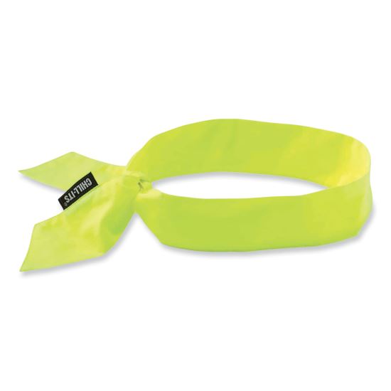 Chill-Its 6700 Cooling Bandana Polymer Tie Headband, One Size Fits Most, Lime, Ships in 1-3 Business Days1