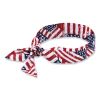 Chill-Its 6700 Cooling Bandana Polymer Tie Headband, One Size Fits Most, Stars and Stripes, Ships in 1-3 Business Days1