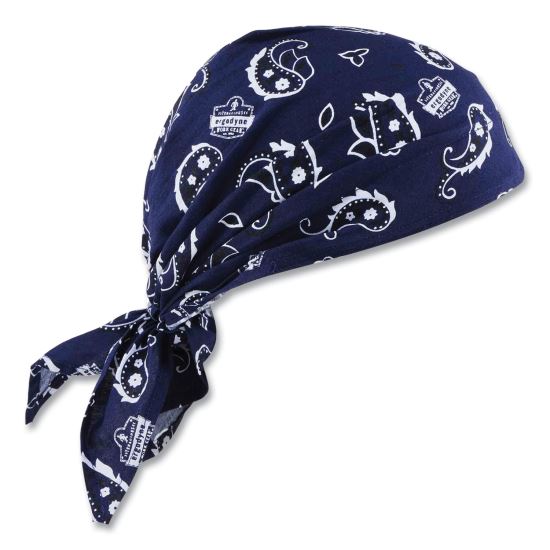 Chill-Its 6710 Cooling Embedded Polymers Tie Bandana Triangle Hat, One Size Fit Most, Navy Westrn, Ships in 1-3 Business Days1