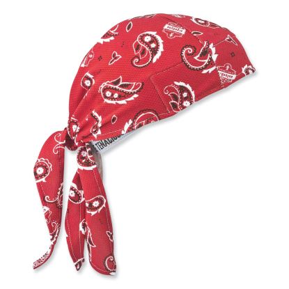 Chill-Its 6615 High-Performance Bandana Doo Rag w/Terry Cloth Sweatband, One Size, Red Western, Ships in 1-3 Business Days1