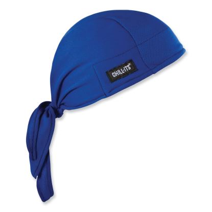 Chill-Its 6615 High-Perform Bandana Doo Rag with Terry Cloth Sweatband, One Size Fits Most, Blue, Ships in 1-3 Business Days1