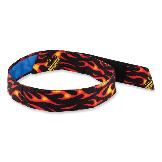 Chill-Its 6705CT Cooling PVA Hook and Loop Bandana Headband, One Size Fits Most, Flames, Ships in 1-3 Business Days1