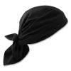 Chill-Its 6710CT Cooling PVA Tie Bandana Triangle Hat, One Size Fits Most, Black, Ships in 1-3 Business Days1