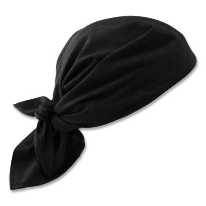 Chill-Its 6710CT Cooling PVA Tie Bandana Triangle Hat, One Size Fits Most, Black, Ships in 1-3 Business Days1