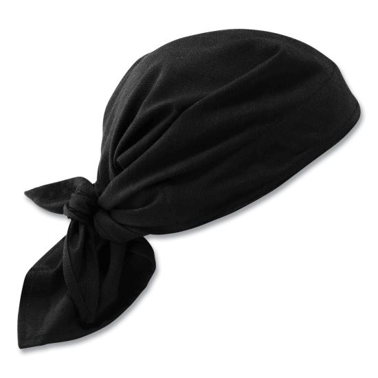 Chill-Its 6710CT Cooling PVA Tie Bandana Triangle Hat, One Size Fits Most, Black, Ships in 1-3 Business Days1