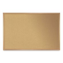 Natural Cork Bulletin Board with Frame, 60.5 x 36.5, Tan Surface, Oak Frame, Ships in 7-10 Business Days1