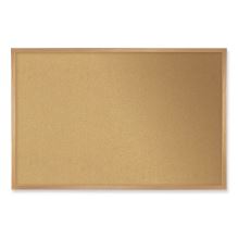 Natural Cork Bulletin Board with Frame, 144.5 x 48.5, Tan Surface, Oak Frame, Ships in 7-10 Business Days1