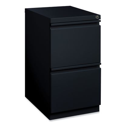 Full-Width Pull 20 Deep Mobile Pedestal File, 2-Drawer: File/File, Letter, Black, 15x19.88x27.75, Ships in 4-6 Business Days1