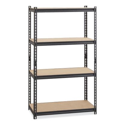 Iron Horse 2300 Rivet Shelving, Four-Shelf, 36w x 18d x 60h, Black, Ships in 4-6 Business Days1