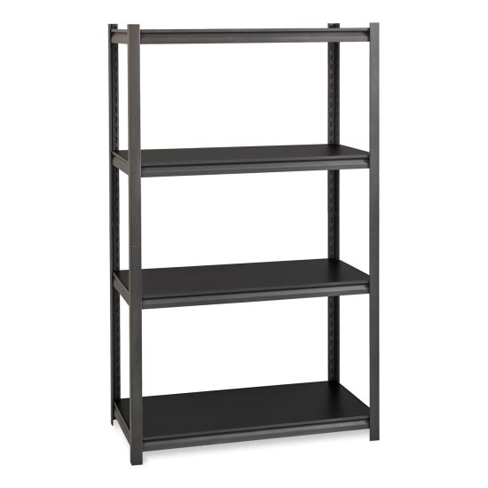 Iron Horse 3200 Rivet Shelving, Four-Shelf, 36w x 18d x 60h, Gray, Ships in 4-6 Business Days1