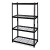 Iron Horse 2300 Wire Deck Shelving, Four-Shelf, 36w x 18d x 60h, Black, Ships in 4-6 Business Days1