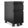 Zip Mobile Pedestal File, 2-Drawer, Box/File, Legal/Letter, Black, 10 x 19.88 x 21.75, Ships in 4-6 Business Days1