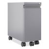 Zip Mobile Pedestal File, 1 Drawer, File, Legal/Letter, Arctic Silver, 10 x 19.88 x 21.75, Ships in 4-6 Business Days1