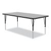 Height-Adjustable Activity Tables, Rectangular, 60w x 30d x 19h, Gray Granite, 4/Pallet, Ships in 4-6 Business Days1