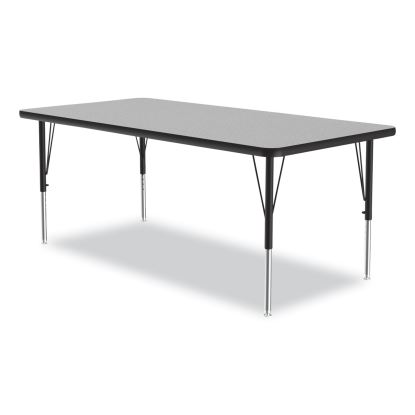 Height-Adjustable Activity Tables, Rectangular, 60w x 30d x 19h, Gray Granite, 4/Pallet, Ships in 4-6 Business Days1
