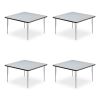 Adjustable Activity Tables, Square, 48" x 48" x 19" to 29", Gray Top, Silver Legs, 4/Pallet, Ships in 4-6 Business Days1