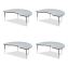 Adjustable Activity Tables, Kidney Shaped, 72" x 48" x 19" to 29", Gray Top, Gray Legs, 4/Pallet, Ships in 4-6 Business Days1