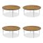 Height Adjustable Activity Tables, Round, 60" x 19" to 29", Medium Oak Top, Gray Legs, 4/Pallet, Ships in 4-6 Business Days1