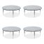 Height Adjustable Activity Table, Round, 60" x 19" to 29", Gray Granite Top, Black Legs, 4/Pallet, Ships in 4-6 Business Days1
