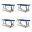 Adjustable Folding Table, Rectangular, 48" x 24" x 22" to 32", Blue Top, Black Legs, 4/Pallet, Ships in 4-6 Business Days1