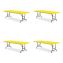 Adjustable Folding Tables, Rectangular, 60" x 30" x 22" to 32", Yellow Top, Black Legs, 4/Pallet, Ships in 4-6 Business Days1