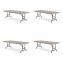 Adjustable Folding Tables, Rectangular, 96" x 30" x 22" to 32", Mocha Top, Brown Legs, 4/Pallet, Ships in 4-6 Business Days1