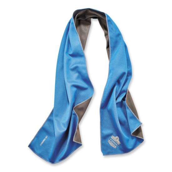 Chill-Its 6602MF Evaporative Microfiber Cooling Towel, 40.9 x 9.8, One Size, Microfiber, Blue, Ships in 1-3 Business Days1