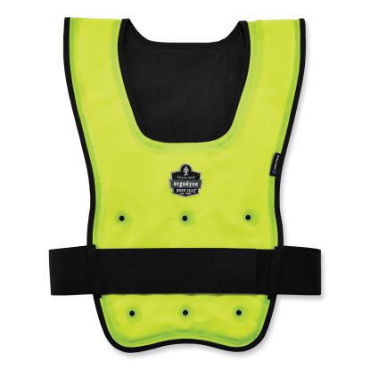 Chill-Its 6687 Economy Dry Evaporative Cooling Elastic Waist Vest, Nylon, Small/Medium, Lime, Ships in 1-3 Business Days1