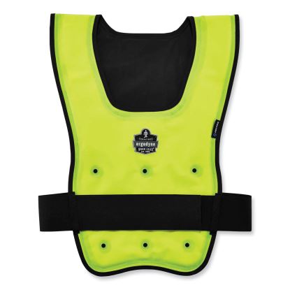 Chill-Its 6687 Economy Dry Evaporative Cooling Elastic Waist Vest, Nylon, Large/X-Large, Lime, Ships in 1-3 Business Days1
