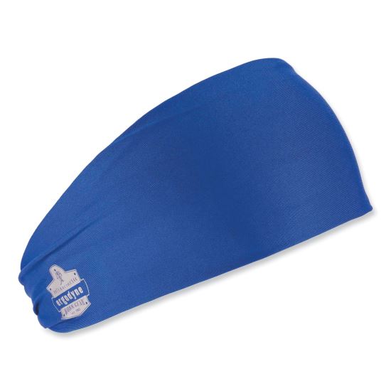 Chill-Its 6634 Performance Knit Cooling Headband, Polyester/Spandex, One Size Fits Most, Blue, Ships in 1-3 Business Days1