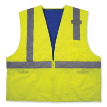 Chill-Its 6668 Class 2 Hi-Vis Safety Cooling Vest, Polymer, Small, Lime, Ships in 1-3 Business Days1