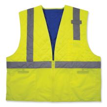 Chill-Its 6668 Class 2 Hi-Vis Safety Cooling Vest, Polymer, Medium, Lime, Ships in 1-3 Business Days1