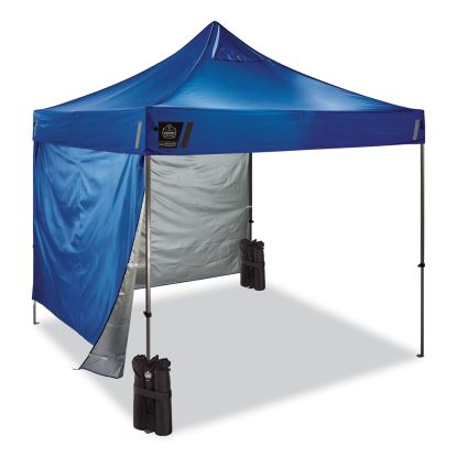 Shax 6051 Heavy-Duty Pop-Up Tent Kit, Single Skin, 10 ft x 10 ft, Polyester/Steel, Blue, Ships in 1-3 Business Days1