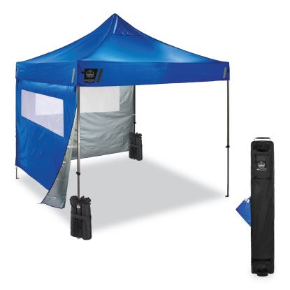 Shax 6052 Heavy-Duty Tent Kit + Mesh Windows, Single Skin, 10 ft x 10 ft, Polyester/Steel, Blue, Ships in 1-3 Business Days1