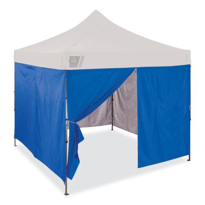Shax 6054 Pop-Up Tent Sidewall Kit, Single Skin, 10 ft x 10 ft, Polyester, Blue, Ships in 1-3 Business Days1
