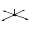 Shax 6190 Umbrella Stand, 1.65" Cylinder with Set Screw Clamp, Metal, 48 x 48 x 10, Black, Ships in 1-3 Business Days1