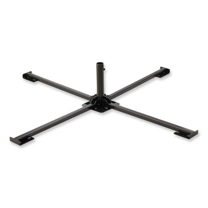 Shax 6190 Umbrella Stand, 1.65" Cylinder with Set Screw Clamp, Metal, 48 x 48 x 10, Black, Ships in 1-3 Business Days1