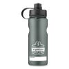 Chill-Its 5151 Plastic Wide Mouth Water Bottle, 34 oz, Black, Ships in 1-3 Business Days1