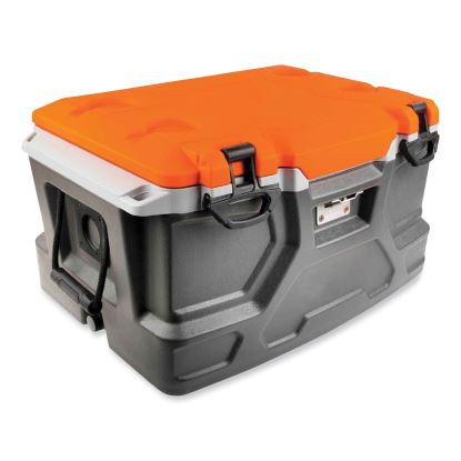 Chill-Its 5171 48-Quart Industrial Hard Sided Cooler, Orange/Gray, Ships in 1-3 Business Days1