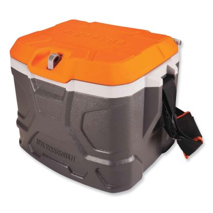 Chill-Its 5170 17-Quart Industrial Hard Sided Cooler, Orange/Gray, 30/Pallet, Ships in 1-3 Business Days1