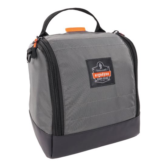 Arsenal 5185 Full Respirator Bag with Zipper Magnetic Closure, 5.5 x 9.5 x 9.5, Gray, Ships in 1-3 Business Days1