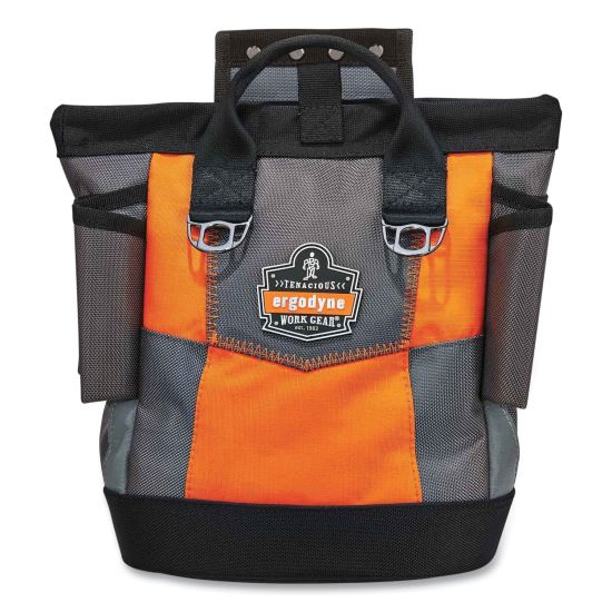 Arsenal 5527 Premium Topped Tool Pouch with Hinged Closure, 6 x 10 x 11.5, Polyester, Orange, Ships in 1-3 Business Days1
