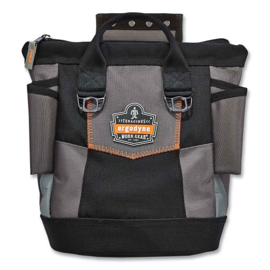 Arsenal 5517 Premium Topped Tool Pouch with Zipper, 6 x 10 x 11.5, Polyester, Black, Ships in 1-3 Business Days1