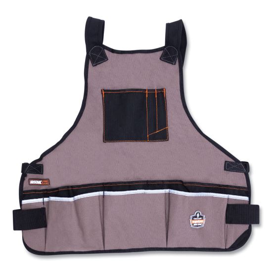 Arsenal 5700 16-Pocket Apron, 16 Compartments, 20.8 x 23.6, Canvas, Gray, Ships in 1-3 Business Days1