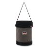 Arsenal 5930T Web Handle Canvas Hoist Bucket and Top, 150 lb, Gray, Ships in 1-3 Business Days1