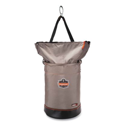 Arsenal 5973 Hoist Bucket Tool Bag with D-Rings and Zipper Top, 12.5 x 12.5 x 17, Gray, Ships in 1-3 Business Days1