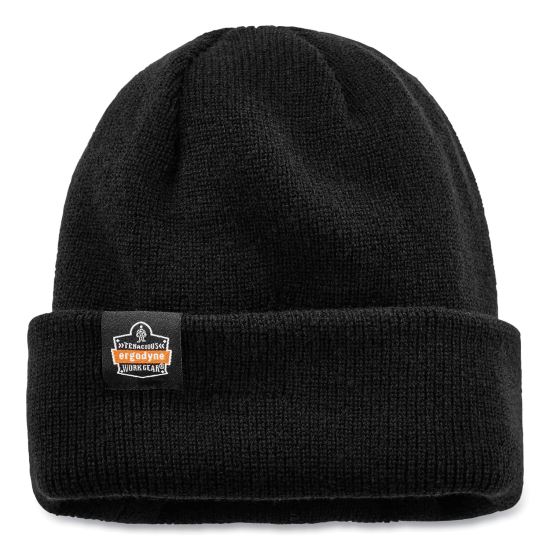 N-Ferno 6811Z Rib Knit Hat with Zipper for Bump Cap Insert, One Size Fits Most, Black, Ships in 1-3 Business Days1